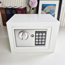 쿠웅 소형 미니 금고, 크림화이트