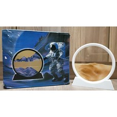 流沙畫沙漏擺件 / 7吋黃色 (全新) - 療癒系居家裝飾，舒緩壓力，提升專注力, 黃色