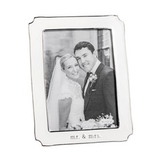 Mud Pie 화이트 메탈 5X7 에나멜 프레임