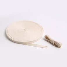 방구석상인 헤링본 면 테이프 끈 45m, 1개, 크림-10mm