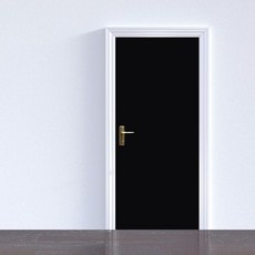 옵트샵 심플단색현관문시트지 블랙 WBSG5717 셀프인테리어