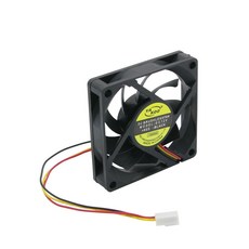 Coms 팬 쿨러 70mm 3P DC12V 케이스용 NA957, 1개