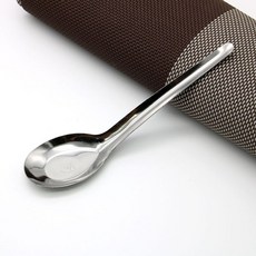 태국 음식점 식당 스푼 100개입 숟가락 세트 국물, 바닥이 평평한 숟가락 1개