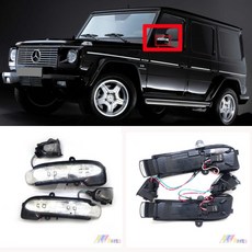 2in1 2x 측면 03-06 메르세데스 E 클래스 W211 G W463 미러 턴 신호등 2038201321, 1개