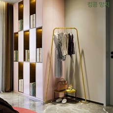 스탠드 옷걸이 플로어 행거 침실 코트 인테리어 유럽풍 가정용 코너 스탠딩, 3. 나노골드