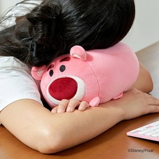 디즈니 토이스토리 꿀잠 쿠션 팔쿠션 낮잠 베게, 핑크