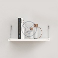 더가 무타공 벽선반 40x15cm 화이트