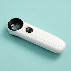 21mm 포켓 LED 돋보기(40배율) 정밀작업 관찰돋보기, 1개