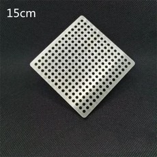 배수구커버 화장실 트랩 사각 덮개 하수구 스테인레스 욕실 유가, 15cm