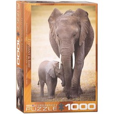 Eurographics Elephant and Baby 1000피스 퍼즐