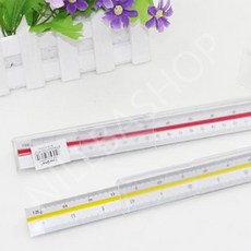 저배율 제도용 도면 T형 스케일 자 15cm