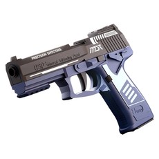 UB 자동연사 USP 권총 탄피 배출 에어 소프트건 너프건, 1개, 블랙블루