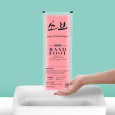 정제된 원료 소브 파라핀왁스, 6개, 피치(핑크)