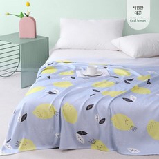 대나무 냉감 담요 여름이불 얇은이불 낮잠이불 쿨링이불, 시원한 레몬