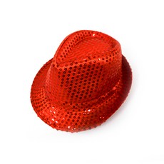 스팡클모자(대) 반짝 가로 16.5cm 세로 20cm 둘레58cm 무대소 영화소품 생일파티용품, 01_레드, 1개