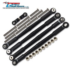 ARRMA 1/8 KRATON 6S 鋁合金S2鋼拉桿加粗套裝，臺灣熱銷遙控車零配件，提升耐用與操控性, 黑色, 1個