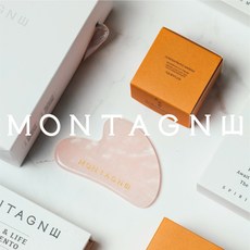 【Montagne】 眼部護理組, 1個, 粉晶呵護套組｜刮痧板＋雪花秀眼霜