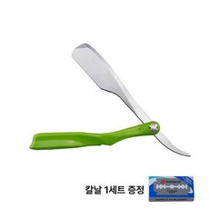 페더 접이식 면도기 아티스트 프로페셔널 클럽 Club, 녹색 칼꽂이10 칼날이 담긴 상자, 1개, 1L