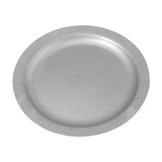 GHSHOP 디너 플레이트 캠핑 요리는 플레이트 디아 22cm 녹슬지 않는 저녁 식사 접시 식기 접시 판을위한 해변 파티, 22cmx1.3cm, 스테인레스 스틸, 은빛, 1개