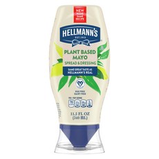 헬만스 비건 드레싱 및 스프레드 비건 1개입 마요네즈의 풍 Hellmann's Vegan Dressing and Spread Vegan 1 Ct for a Rich Creamy, 11.5온스(1팩)