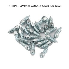100PCS 겨울 눈 나사 타이어 스터드 휠 떨어지는 비상 차량 4*12MM 9MM ATV 자전거 오토바이 방지 스파이크 미끄럼, 9mm Without Tool