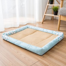 희미몰 고양이 강아지 등나무 봄 여름 매트 방석 둥지, 스카이, 1개