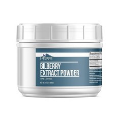 Earthborn Elements 빌베리 추출물 파우더 0.5kg(1파운드) 순수 및 천연 스무디 및 쉐이크, 1개