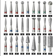 [1+1] 드릴 비트 네일 전처리 네일아트 패디큐어 에머리, 2개, M 601424