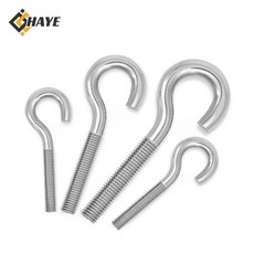304 스테인레스 스틸 M4 M5 M6 M8 M10 오픈 입 아이 볼트 C 모양 후크 나사 C 컵 후크 나사, M4x35mm 5pcs