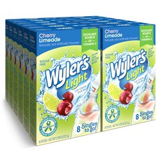 와일러스 라이트 체리 라임에이드 싱글 투 고 음료 믹스 체리 Wyler's Light Cherry Limeade Singles To Go Drink Mix Cherry Limead