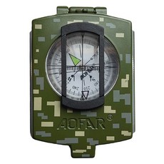 오파 AOFAR AF-4580 초정밀 군용 나침반 등산 캠핑, 국방색, 1개