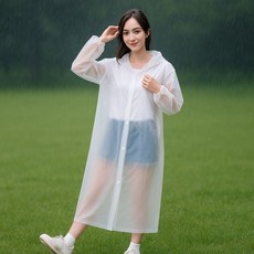 더이케이 다회용 여름 등산용 EVA 우비 우의 WFILULR