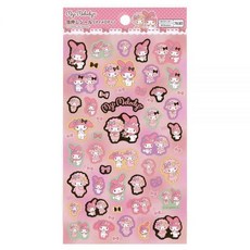 [ 940506 ] 야마노시교 산리오 마이 멜로디 반려동물 스티커 씰 1장 44개 장식 스크랩북 용품 문구류 (7630), [ 940506 ] 야마노시교 산리오 마이 멜로디 반려