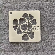꽃 자연 동물 스텐실 도안 다회용 두꺼운 재사용, 1박스, 60