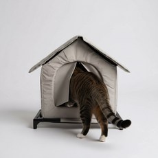 보드미펫 길고양이집 방수 프레임 실외고양이 야외 길냥이 집, 1개