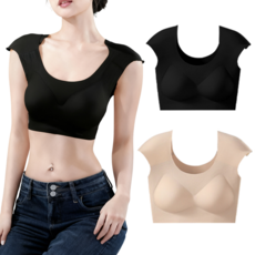 어좁이 자신감 붙이지 않고 편하게 입는 어깨패드 일체형 어깨뽕브라