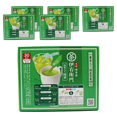 Iyemon 抹茶綠茶隨身包, 6盒, 30條, 0.8g