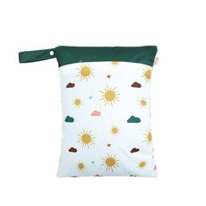 尿布袋 防水尿布袋 防水袋 尿布收納 媽媽包 媽咪包 尿布包 推車掛袋 萬用袋 環保袋 髒衣袋 多層分隔 新款尿布袋40*30-陽光普照: