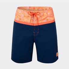 BARREL 男款 撞色單層海灘褲, 深藍,095/M