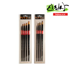 신진사 수채화붓 세트 모음(3본 4본 5본 6본), 4본세트