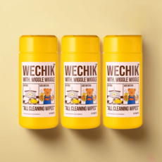 위칙 위글위글 올클린 세정티슈 80매 3개 오염제거 깔끔한, 80개