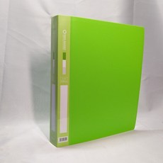 미네끄네 PP 3공O링바인더 대 4cm, 1개, 연두