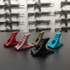 전동건 에어소프트건 하프그립 링크 커브드 포어그립 M-LOK Keymod, 1개, 레드