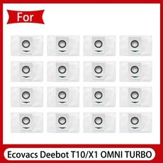 Ecovacs Deebot X1 T10 OMNI TURBO 로봇 진공 청소기 부품 먼지 봉투 Hepa 필터 메인 사이드 브러시 쓰레, 08 브라운