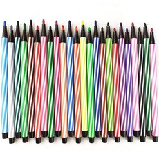 크리스마스 트리 키트 미니 장식 오너먼트 세트 DIY, 1개, 24색 세탁 가능한 수채화 펜