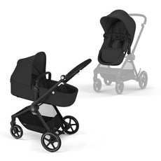사이벡스 EOS 2-in-1 유모차 문 블랙, EOS 2-in-1-Moon Black