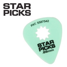 Everly - Star Picks 0.88mm Green 1개 (30014), 개