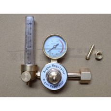 榮展五金 台灣贊銘TIG 氬氣錶 全銅氬氣錶 流量錶 風錶 氬氣表 氬氣流量表 氬汽鋼瓶用 氬焊機氬氣流量錶, 1個