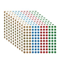1200개입 반짝이 레이저 별 하트 원형 스티커, 1세트, S22042 별1200pcs