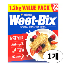 Weet-Bix 위트빅스 오리지널 통곡물 시리얼, 1.2kg, 1개